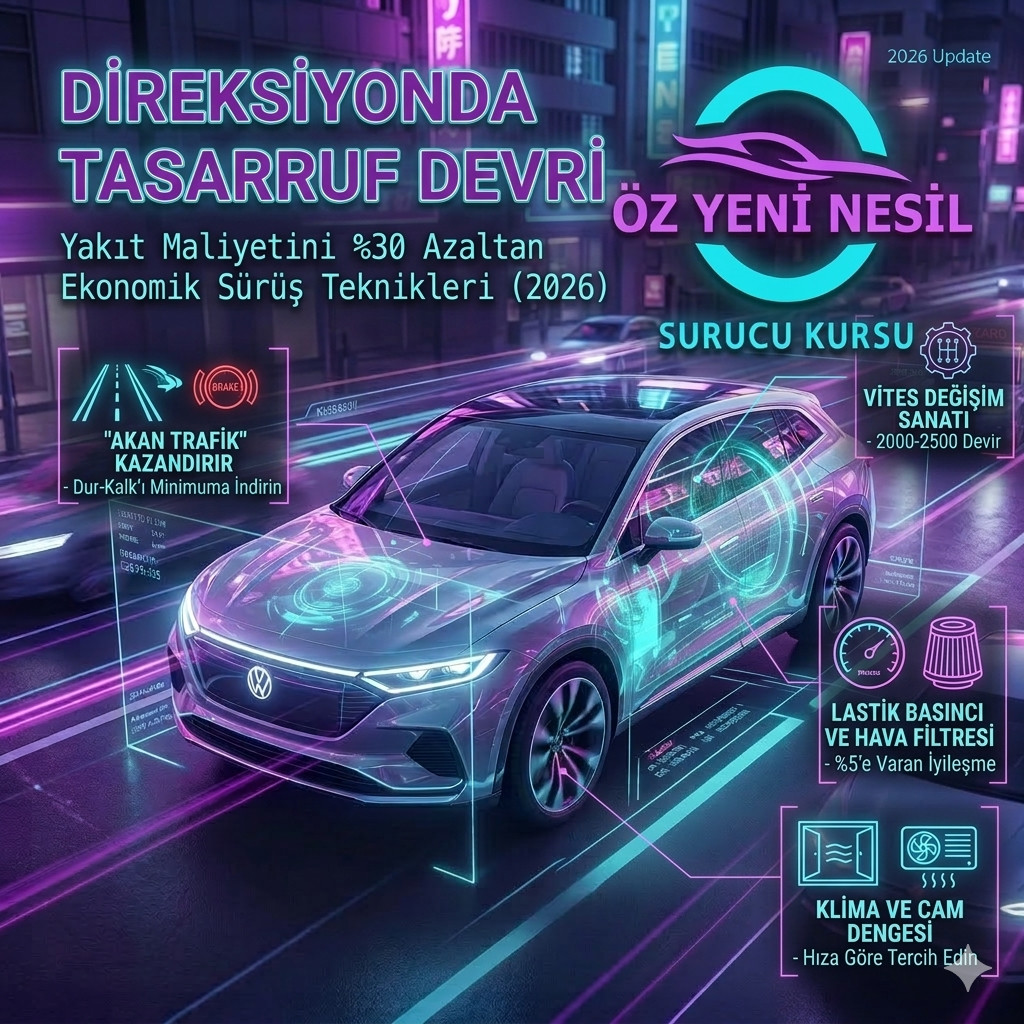Direksiyonda Tasarruf Devri: Yakıt Maliyetini %30 Azaltan Ekonomik Sürüş Teknikleri (2026)