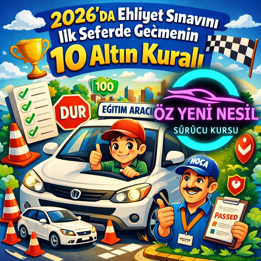 2026’da Ehliyet Sınavını İlk Seferde Geçmenin 10 Altın Kuralı
