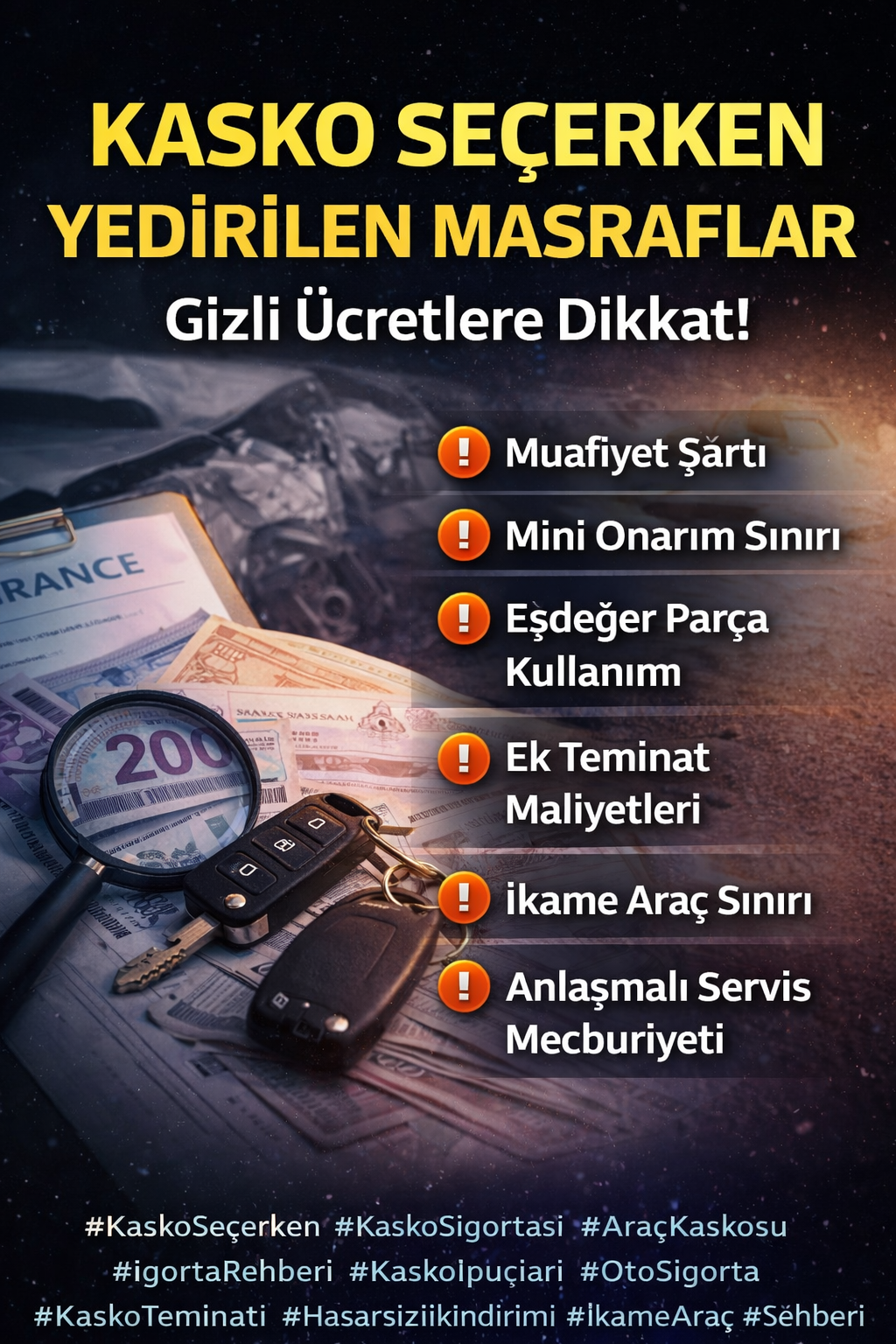 Kasko Seçerken Yedirilen Masraflar: Gizli Ücretlere Dikkat(2026)