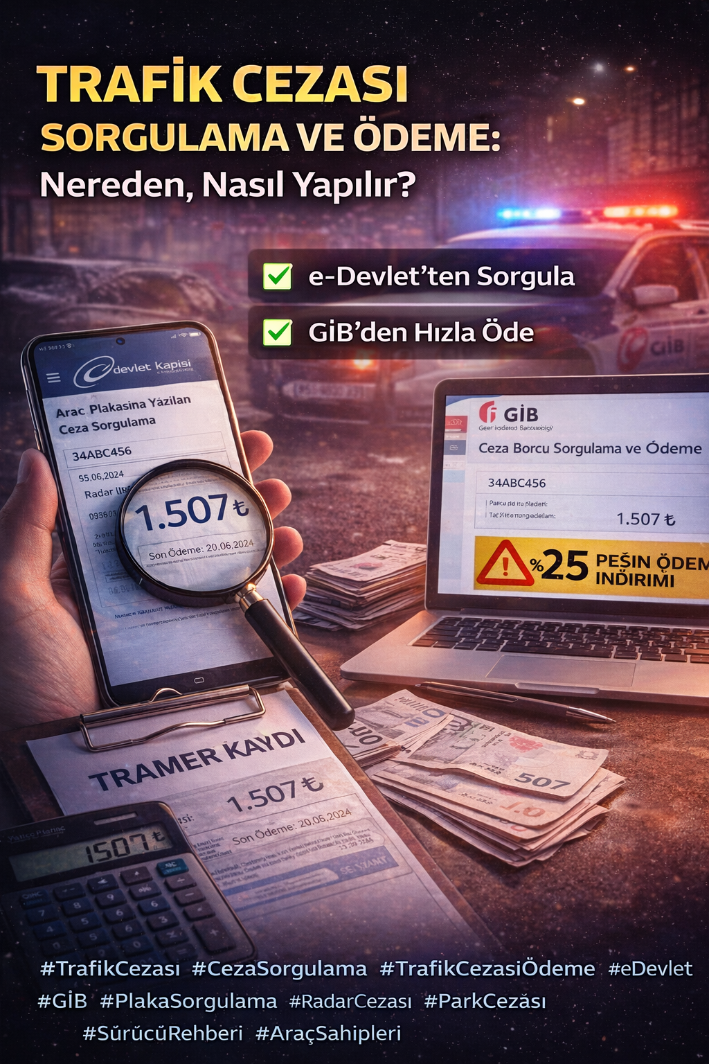 Trafik Cezası Sorgulama ve Ödeme: Nereden, Nasıl Yapılır(2026)